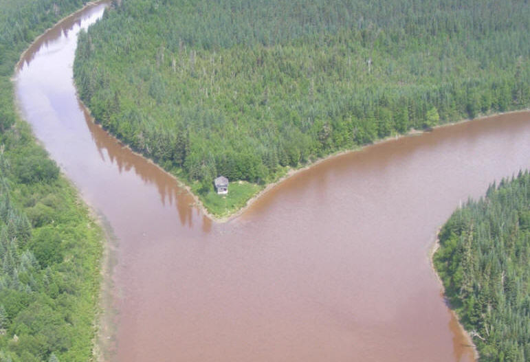 Photo aérienne de la tourbière Cikwanikaci